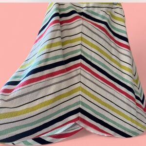 Anthropologie Multicolor Striped Midi Skirt